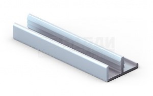 Профиль кромочный NK-02, 3000мм (анодированный)